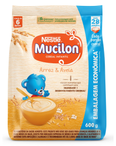 Cereal Infantil Mucilon Arroz e Aveia 600g