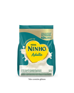 Leite Ninho Adulto Semidesnatado Sachê 500g