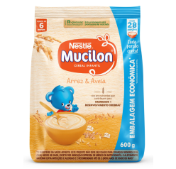 Cereal Infantil Mucilon Arroz e Aveia 600g